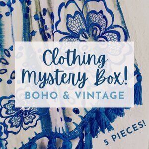 💙 Boho & Vintage Clothing 💙 5-Piece Mystery Box - XS-M 💙